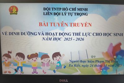 Tuyên truyền: Sức Khỏe Vàng Từ Dinh Dưỡng và hoạt động thể lực cho học sinh ☘️